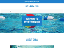 Tablet Screenshot of dvraswimclub.com